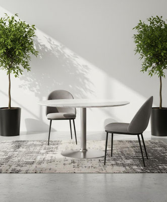 Sedia imbottita (articolo TL135), rivestimento a scelta