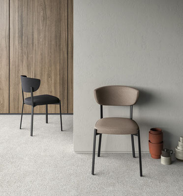 Sedia imbottita (articolo TY26), rivestimento a scelta