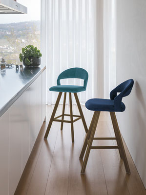 Sgabello imbottito con altezza fissa (articolo DVP101)