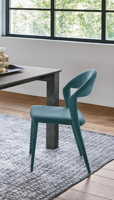 Sedia imbottita (articolo DV75), rivestimento a scelta