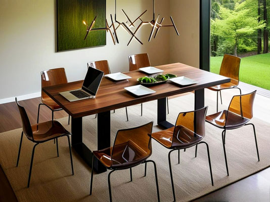 Articolo PT 0025 - Tavolo in legno massello, realizzabile su misura, anche allungabile, finiture a scelta