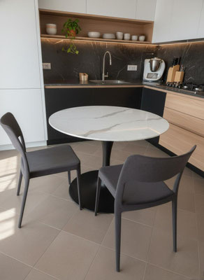 Tavolo fisso (modello York) - Realizzabile su misura, materiali e finiture a scelta