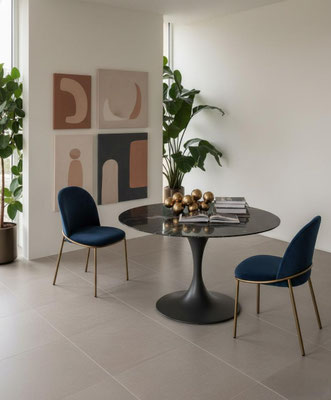 Tavolo fisso (modello York) - Realizzabile su misura, materiali e finiture a scelta