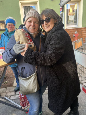 Adelheid Seifert mit Patricia Fierus Bürgermeisterkandidation