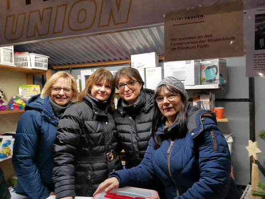 Gruppenbild mit der FU-Vorsitzenden Eugenia Funk