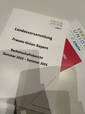 Landesversammlung der Frauen-Union in Bad Windsheim am 26.09.2025 und 27.09.2025