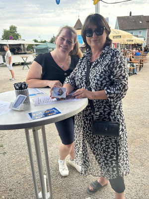 Bürgermeisterkandidatin Patricia Fierus und Vorsitzende FU Kreis Fürth Land Adelheid Seifert