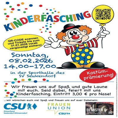 Kinderfasching der Frauen-Union Seukendorf