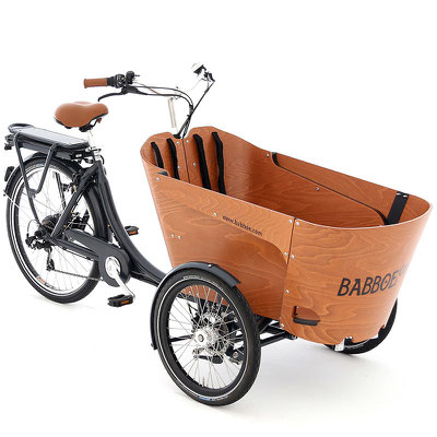 Babboe Lastenfahrrad mit Elektromotor Carve-E in einem einzigartigen Design