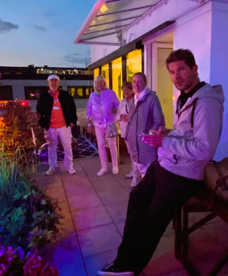 Die Dachterrasse des Hotels war einladend