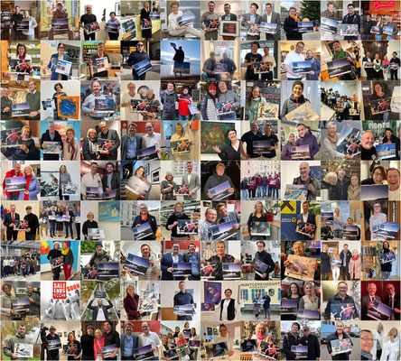 Hier sind viele, aber noch lange nicht alle, der Schnappschüsse von Kalenderverkäufen. Danke an alle!