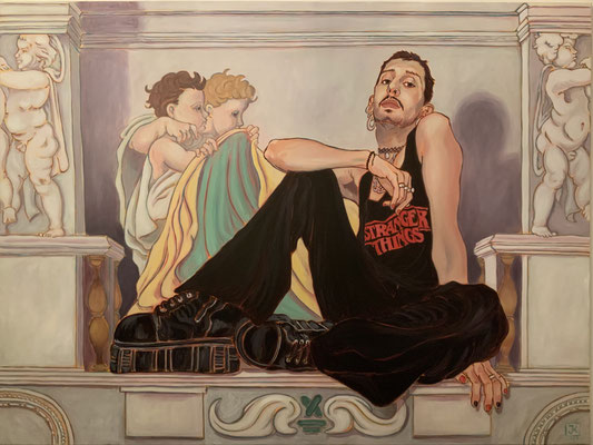 The Prophet, 2023 ,Acrylic on canvas, 120x160cm