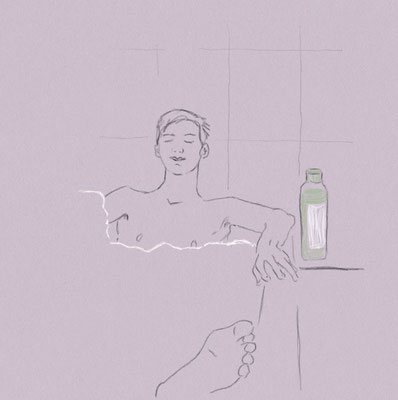 The Bath, IPad Drawing