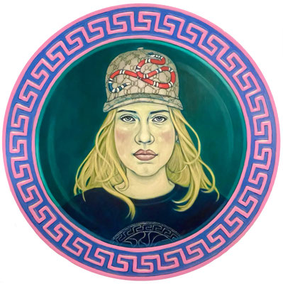 Medusa, Acrylic on canvas, Diameter 80cm (31.5 inches), 2026