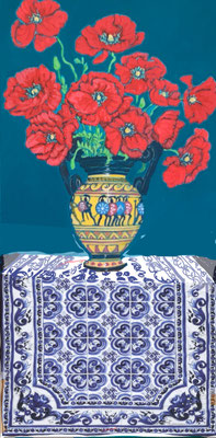 War and Peace II, Acrylic on canvas, 80 x 40 cm (31.5 x 15.7 inches), 2026
