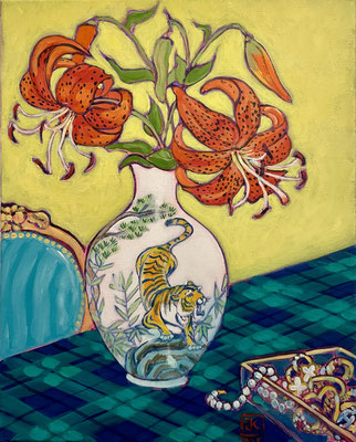 Tiger Lily, 2025, Acrylic on canvas, 50x40cm