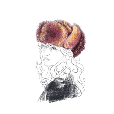 Fur Hat, IPad Drawing