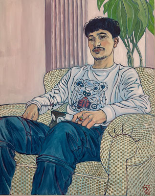 Rahim, 2023, Acrylic on canvas, 100x80cm