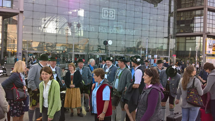 Ankunft am Berliner Hauptbahnhof