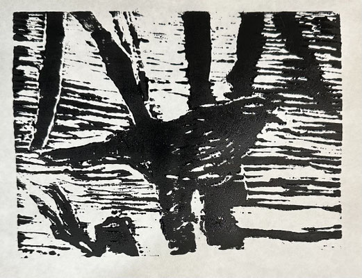 7208...woodcut 6x8: "sparrow" w 26 