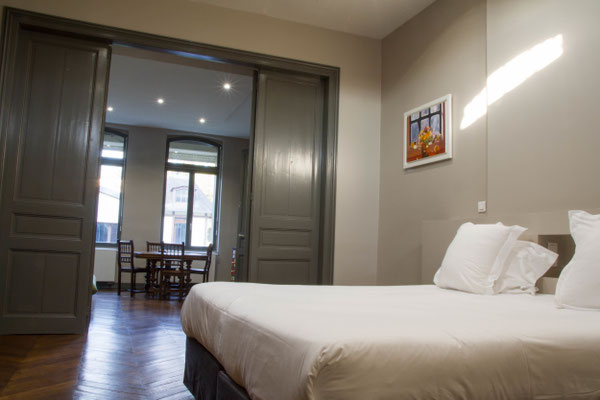 Appart'hotel avec lit (180x200) ou lits jumeaux sur demande 
