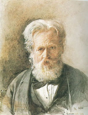 Rudolf von Alt, Selbstbildnis, 1890