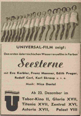 Zeitungsausschnitt "Seesterne" 1952