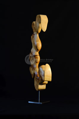 Stehende Welle, Weidenholz geölt, 50 cm