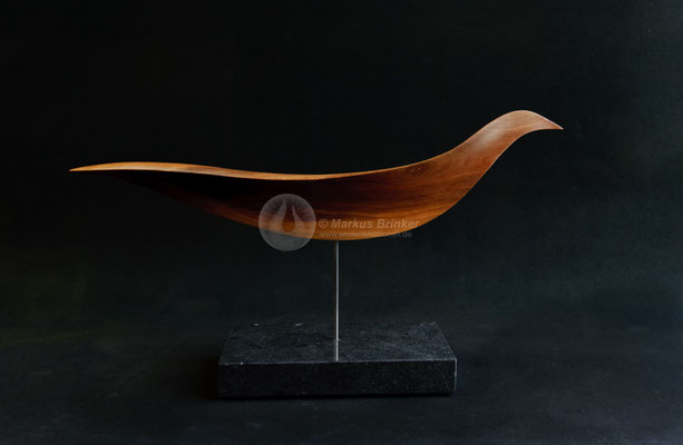 Sonnenvogel, Mandelholz, geölt, 42 cm