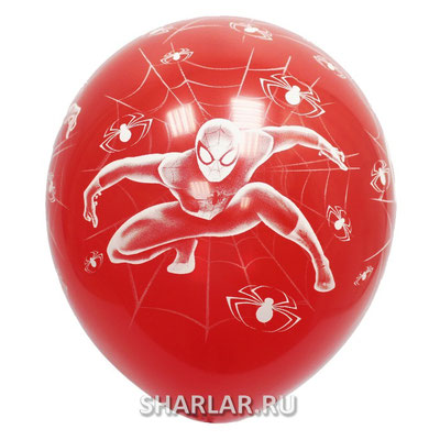 Воздушные шары с гелием с рисунком Человек Паук - купить в Казани