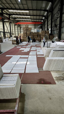 Careful selection of Vietnam White Marble Tiles