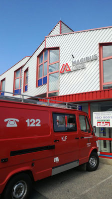 Ankunft bei Firma Magirus Lohr