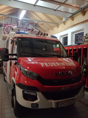 Zielstandort im Feuerwehrhaus Radlach