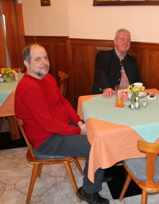 Neuzugang Helmut Feichter und Altkamerad Franz Schwager