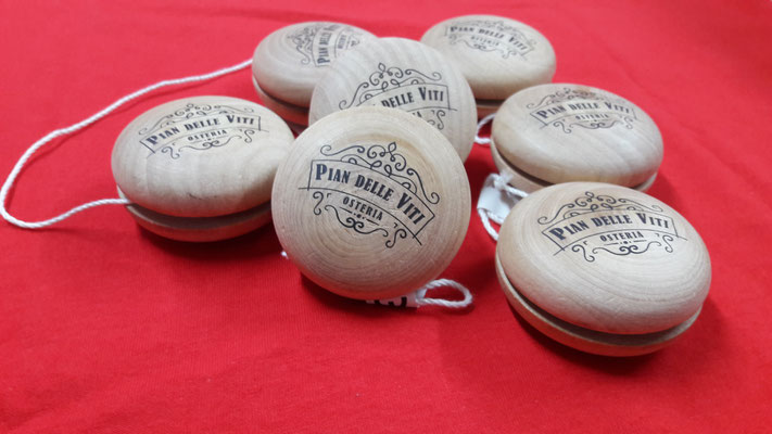 yo-yo in legno con stampa 1 colore