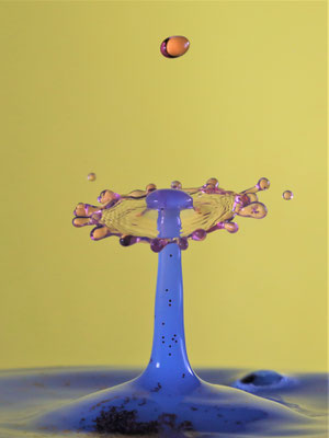 Laurent Charpentier, COLLISION GOUTTES  AVEC COLORANTS ET PAILLETTES