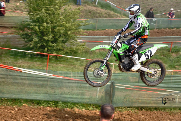 Monique Guay, Moto-cross  -  Sur le circuit de la Comtesse à Plomion dans l’Aisne