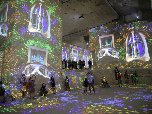 Laurent Charpentier - carrières de lumières. Les Baux de Provence. DALI ET GAUDI - Canon 5dlk4.f2,8.1/25s.12800iso.24mm