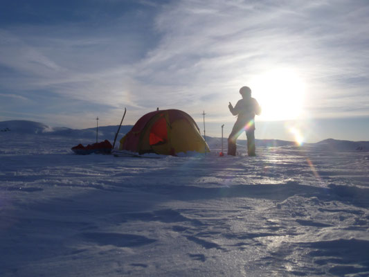 Patagonia 3 Helsport im Einsatz Norwegen Winter Solo