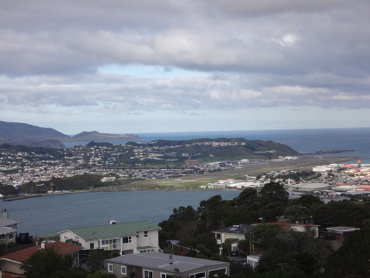 Landebahn des Flughafens in Wellington