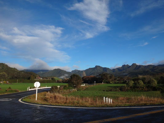 Aussicht auf die Berge am Morgen... ich liebte es.