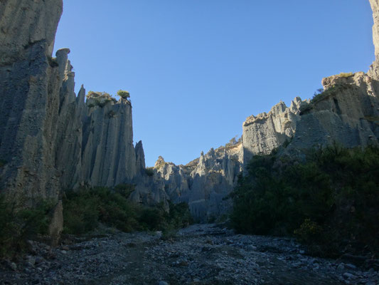 Blick in eine noch sehr weite Schlucht... weiter hinten verengten sich die Gaenge immer mehr