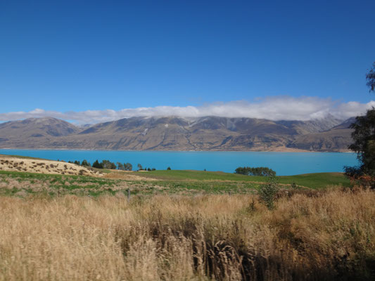 Blick von der Gravelroad zum Cook NP