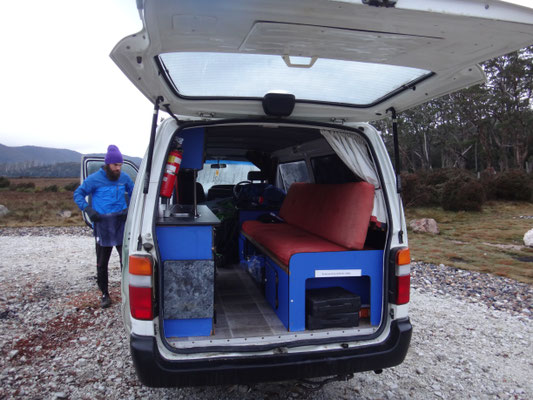 Kurz vor Aufbruch zum Cradle Mountain Nationalpark