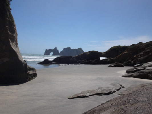 Wharariki Beach von Nah