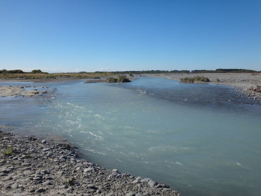 Ein kleiner Spaziergang zum Rakaia River