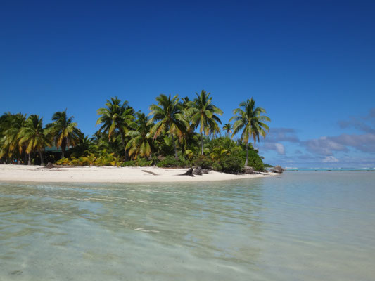 Der Strand von One Foot Island... zum Greifen nah!