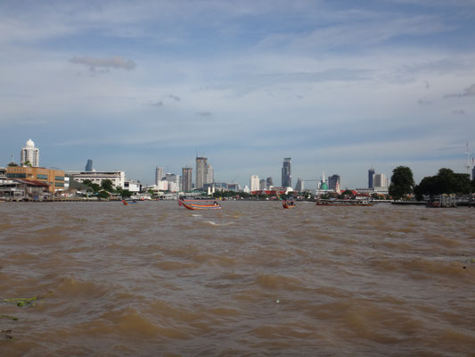 Die Stadt von der Flussseite. 