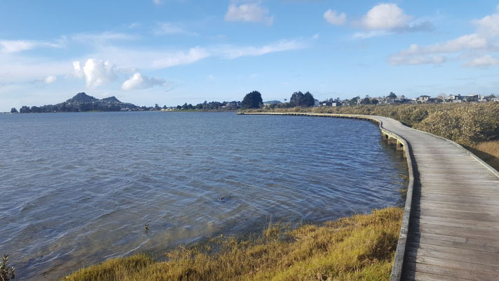 Teilweise ging es übers Wasser, wobei das ganz von den Gezeiten abhängig war.