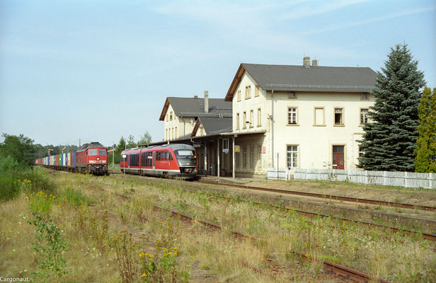 232 604 mit Gz nach Pirna. 05.08.03  Foto: Archiv Kay Baldauf. 